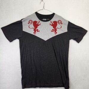 Bungie Destiny 2 Mens 2XL‎ Graphic T-Shirt Grey Red Lion Colorblock Gamer Tee